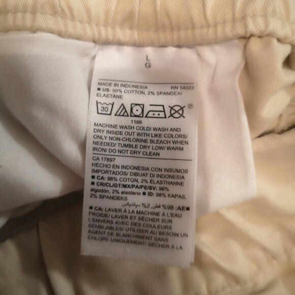 Old Navy Built-in-Flex Men's Size Large Cream Color Modern Joggers - Picture 9 of 15